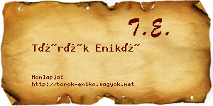 Török Enikő névjegykártya